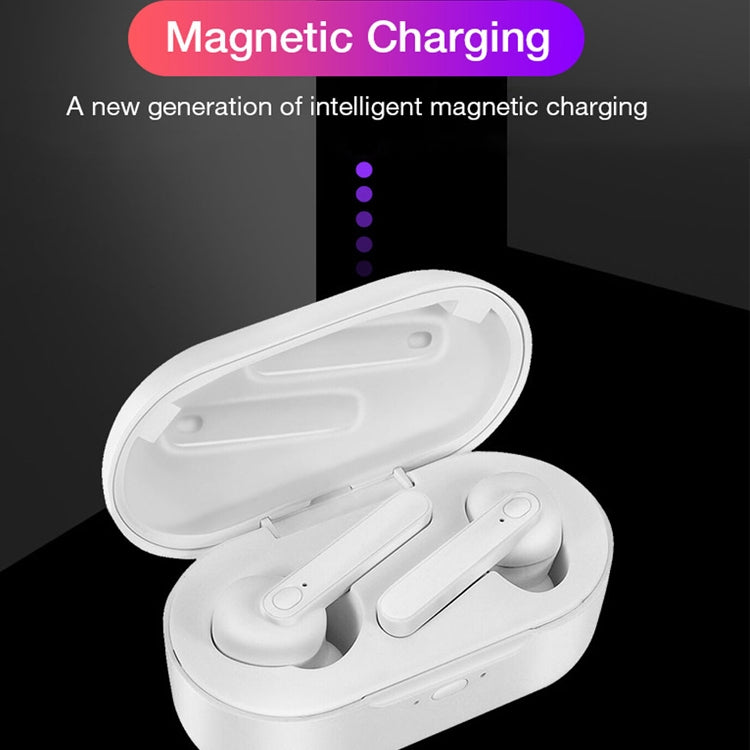Écouteurs sans fil Bluetooth 5.0 étanches IPX DT-5 avec boîtier de charge magnétique, prise en charge des appels et fonction Power Bank.